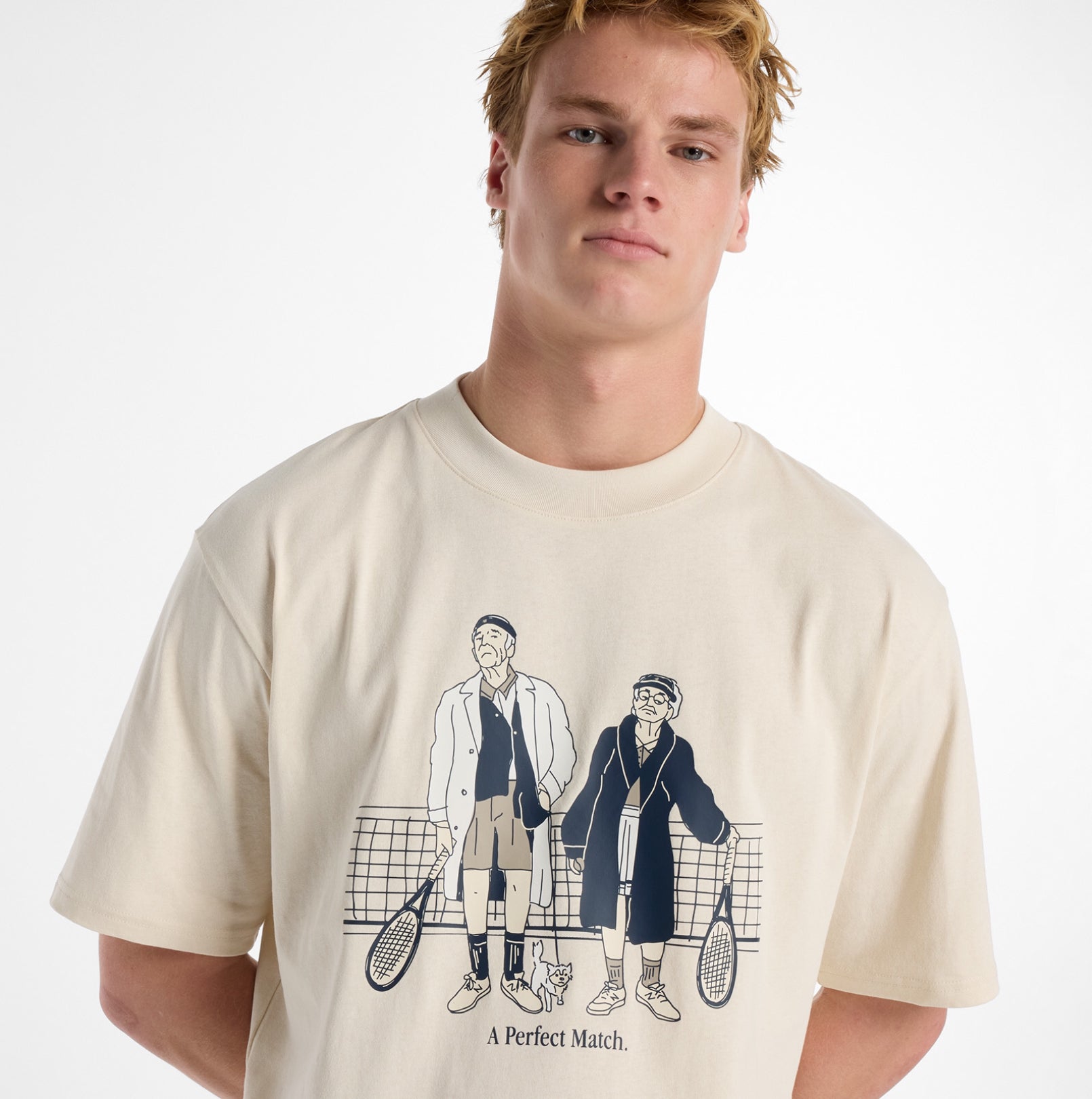 New Balance A Perfect Match Tennis Tee Men Linen
