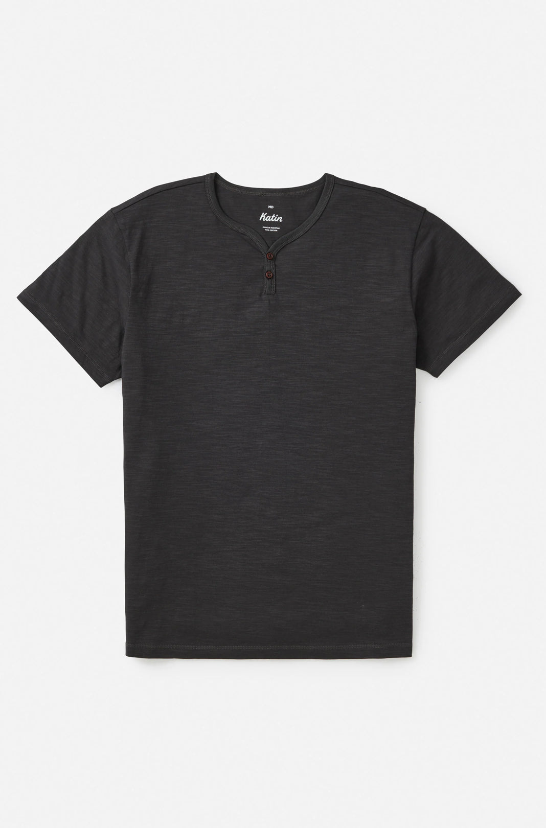 Katin Folk Henley Men Black Wash