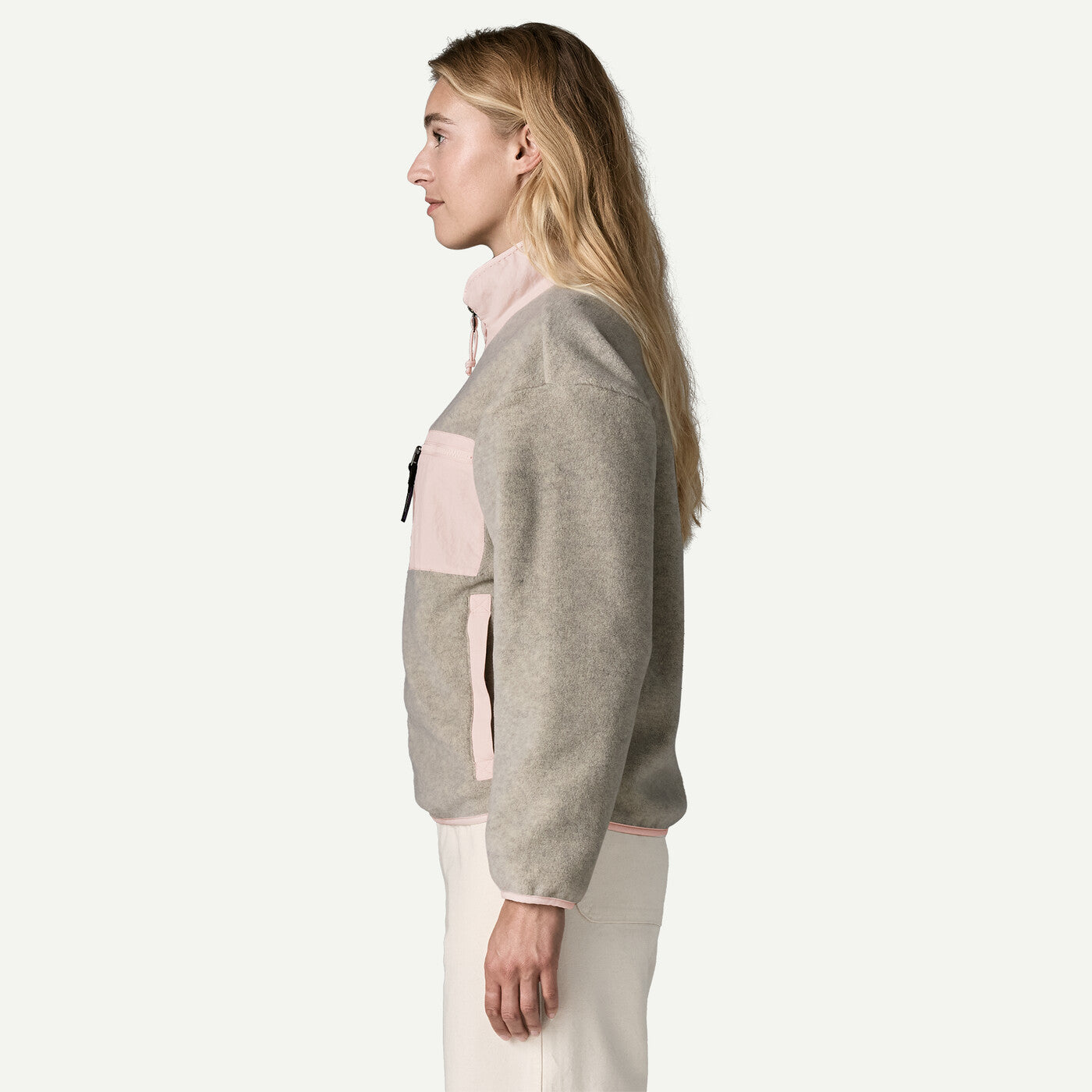 Patagonia W's Synch Jacket Women Oatmeal Heather w/Pink Frost