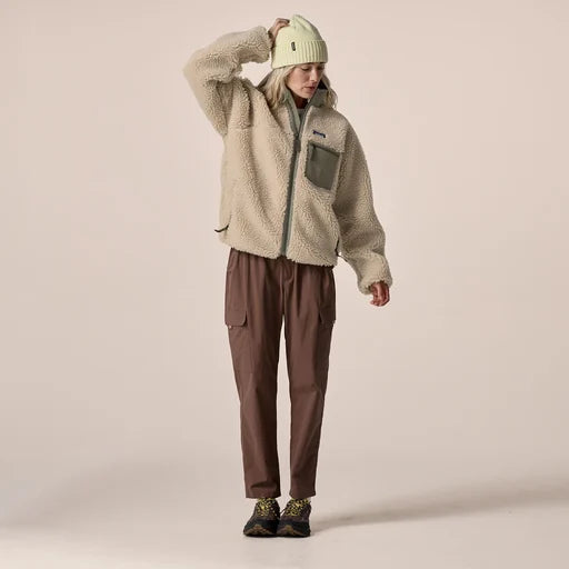 Patagonia Classic Retro-X® Fleece Jacket Women Dark Natural w/River Rock Green