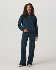 Vuori Halo Modern Pullover Hoodie Women Blue Coast Heather