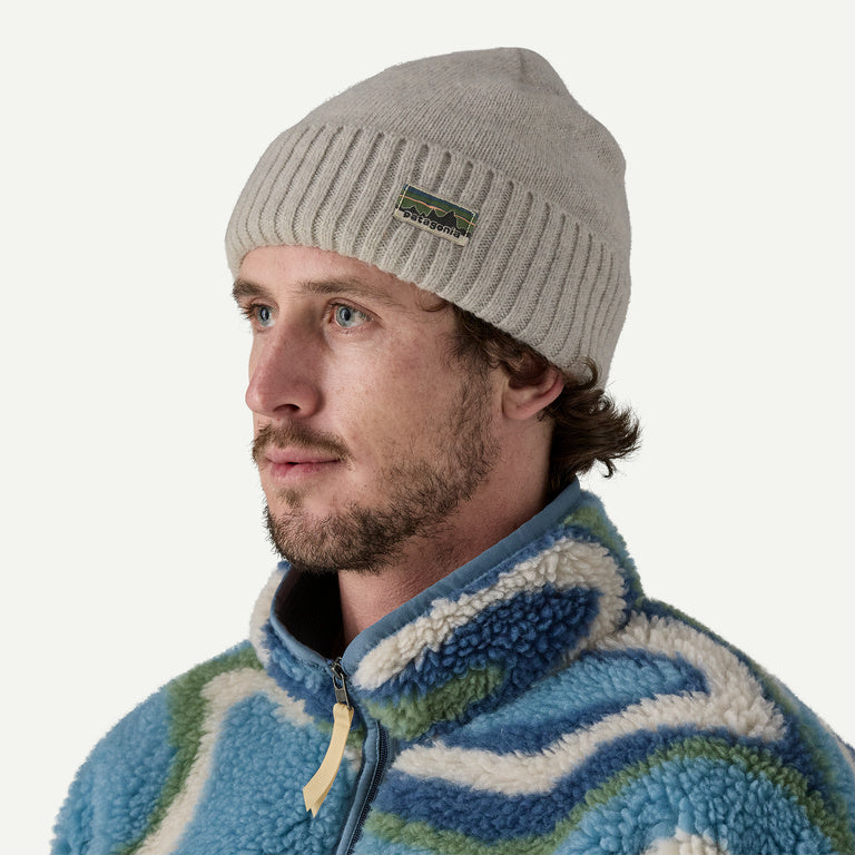 Patagonia Brodeo Beanie OG Legacy Label/Crisp Grey