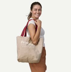 Patagonia Recycled Market Tote Water People Banner Classic Tan