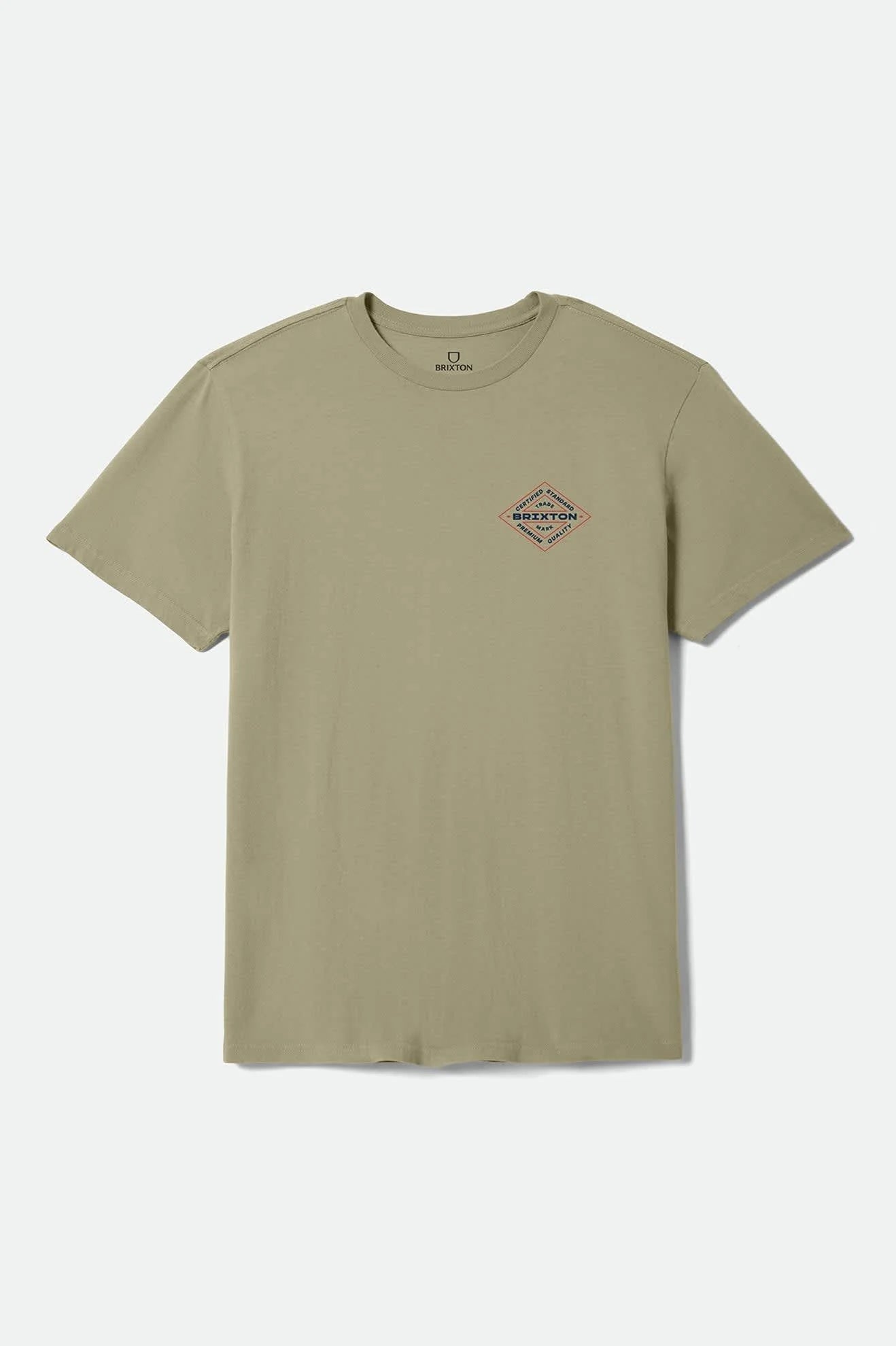 Brixton Lowry S/S Standard Tee Men Olive Surplus/Worn Wash