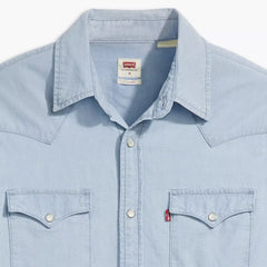 Levi's Classic Western Standard Fit Shirt Men Evergreen Lt Chambray