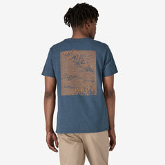 Patagonia Strataspire Responsibili-Tee Men Utility Blue