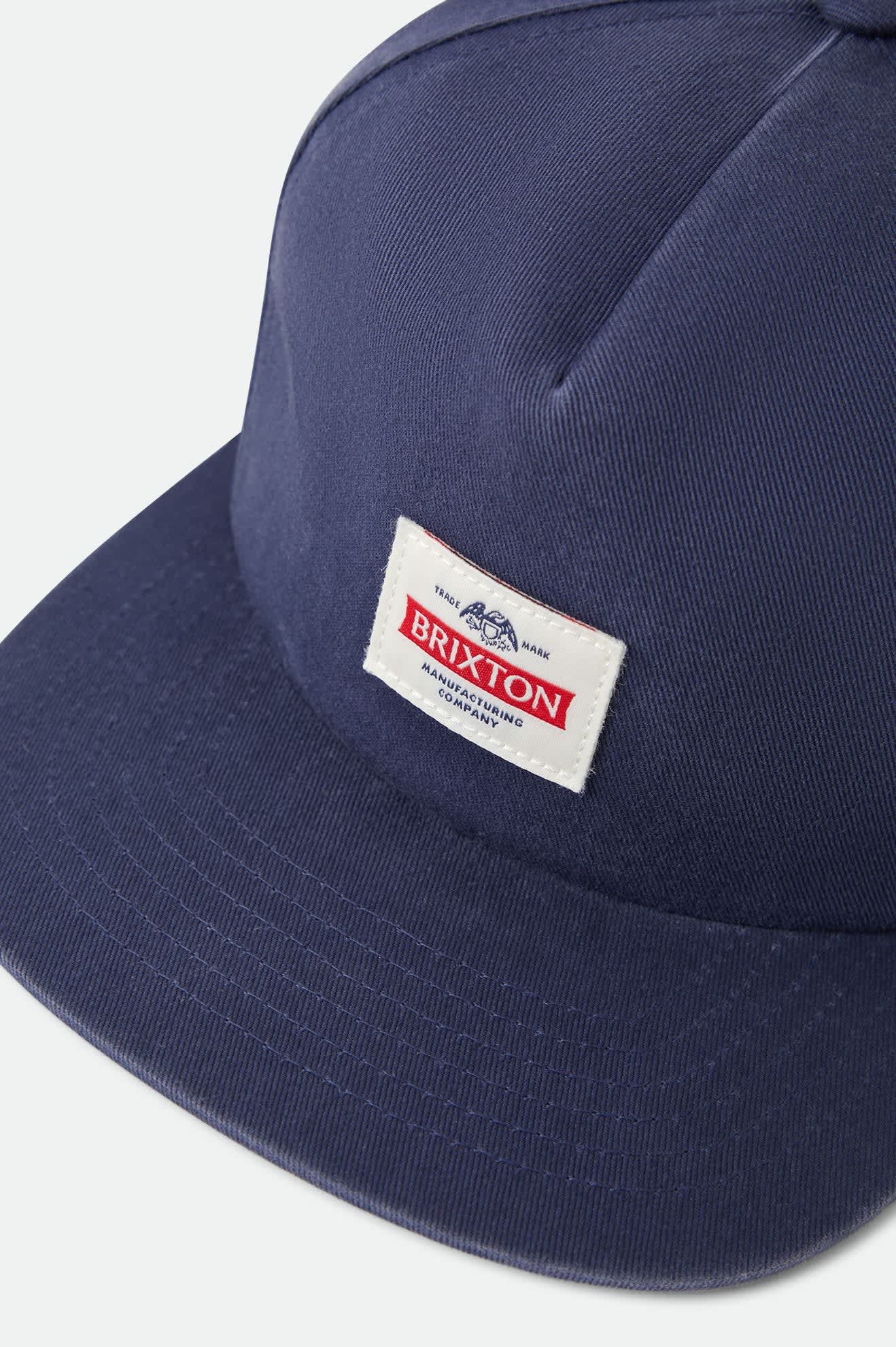 Brixton Trademark Snapback Washed Navy