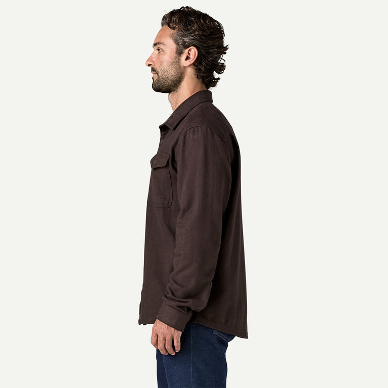 Patagonia Fjord Flannel Shirt Men Mirror Weave Den Brown
