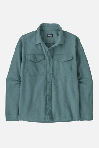 Patagonia Fjord Flannel Shirt Men Whole Weave Blue Sage
