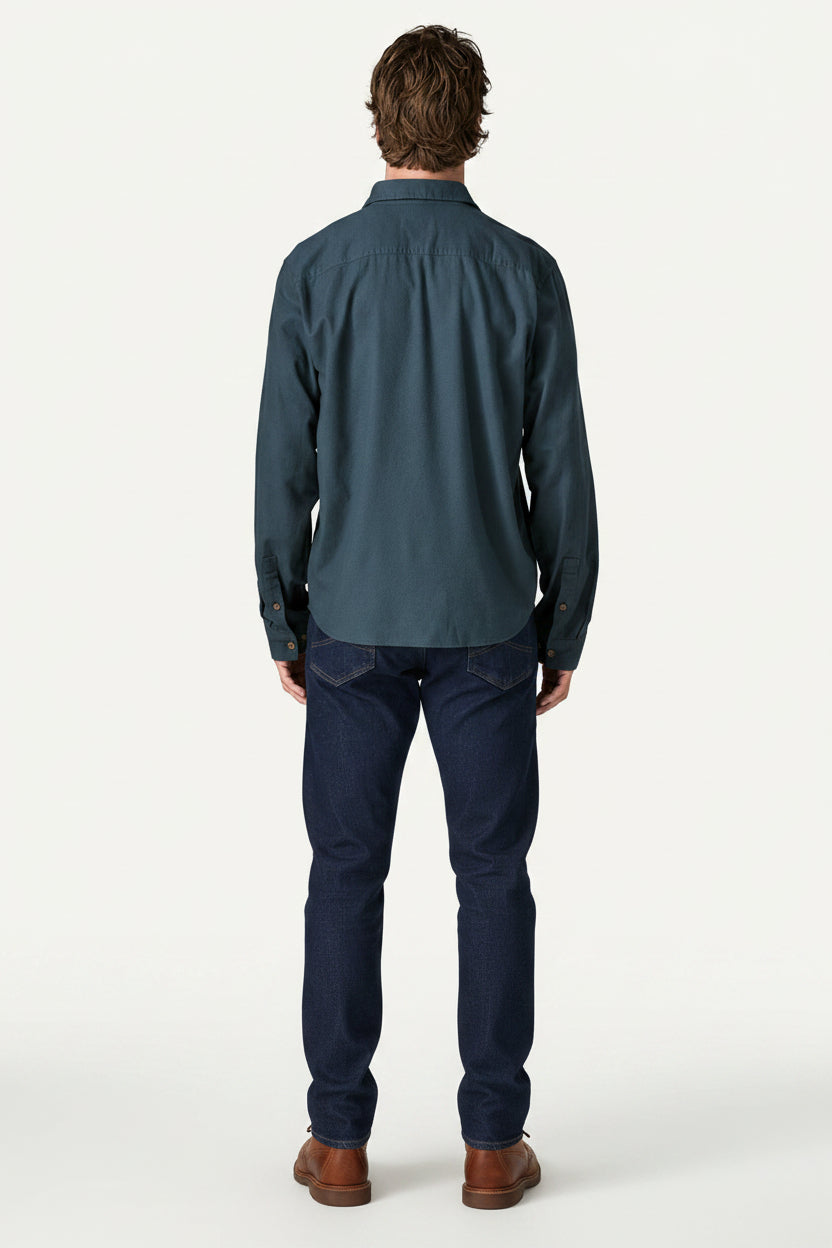 Patagonia M's L/S LW Fjord Flannel Shirt Men Summit Blue