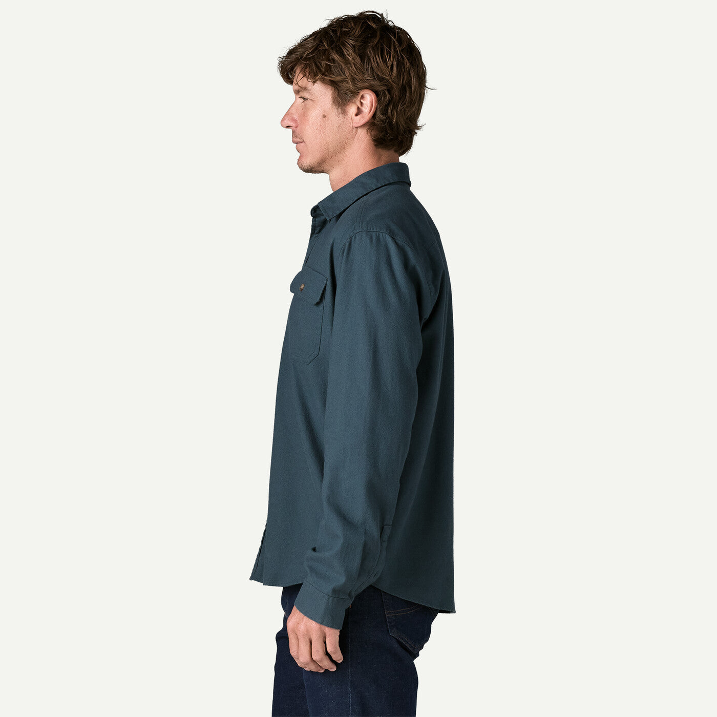 Patagonia M's L/S LW Fjord Flannel Shirt Men Summit Blue