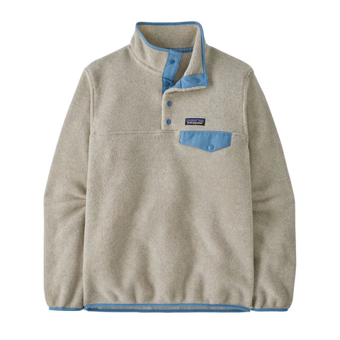 Patagonia LW Synch Snap-T P/O Women Oatmeal Heather W/ Shore Blue