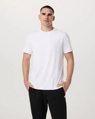 Vuori Short Sleeve Ponto Performance Tee Men White