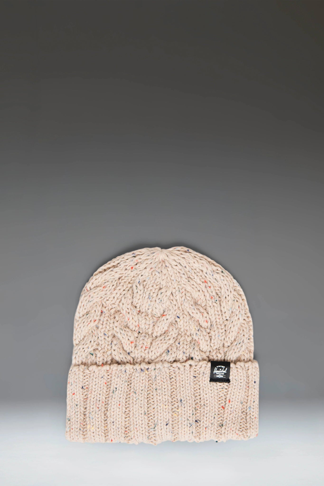 Herschel Ellis Cable Beanie Vintage White Marled