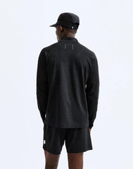 Reigning Champ Solotex Mesh Tiebreak Quarter Zip Men Heather Black