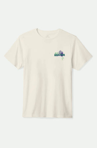 Brixton Maddox SS Standard Tee Men Cream