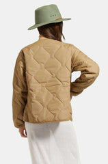 Brixton Delilah Quilted Jacket Women Khaki