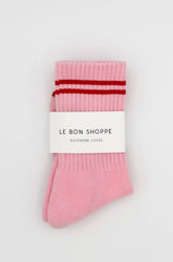 Le Bon Shoppe Boyfriend Socks Women Amour Pink