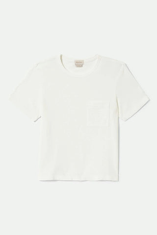 Brixton Carefree Organic GD Perfect Tee Women Off White