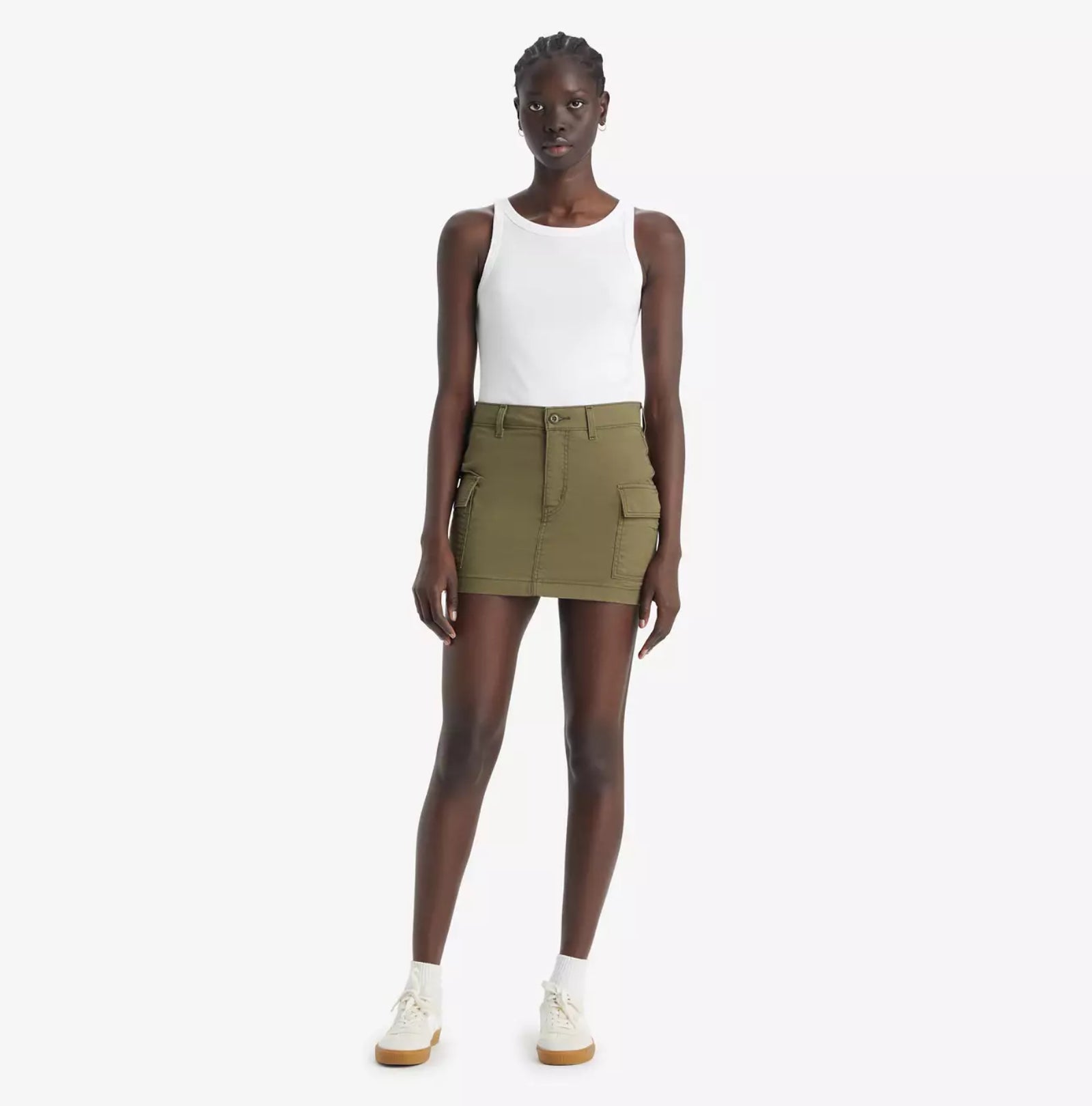 Levi's Mini Cargo Skirt Women Olive Night