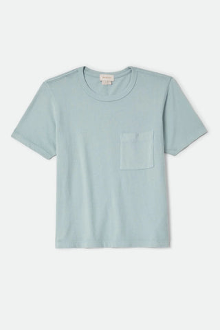 Brixton Carefree Organic GD Perfect Tee Women Sea Grass