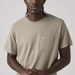 Levi's Essential Pocket Tee Men Garment Dye Vintage Grey
