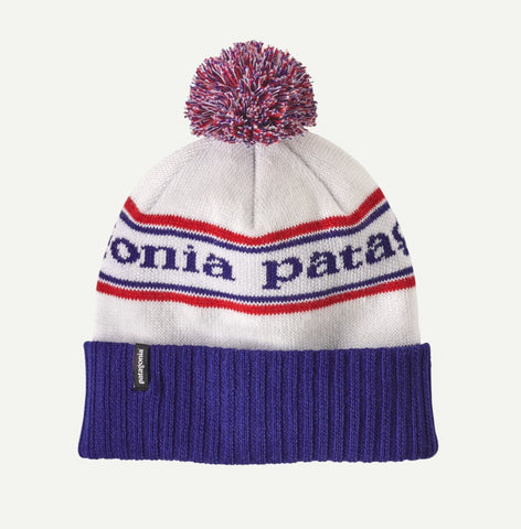 Patagonia Powder Town Beanie Park Stripe Viking Blue