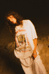Brixton The Getaway Oversized BF Tee Women Vintage White