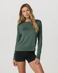Vuori Daydream Crew Women Agate Green Heather