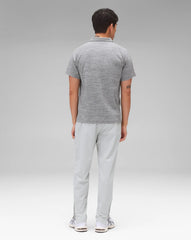 Reigning Champ Solotex Mesh Tiebreak Polo Men Heather Grey