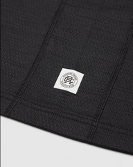 Reigning Champ Solotex Mesh Tiebreak Polo Men Heather Black