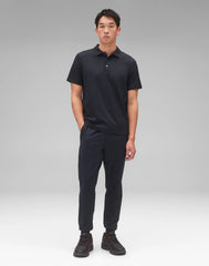 Reigning Champ Solotex Mesh Tiebreak Polo Men Navy