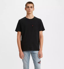 Levi's Classic Pocket Tee Men Mineral Black Slub