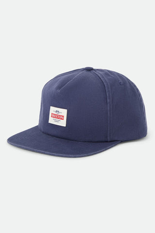 Brixton Trademark Snapback Washed Navy