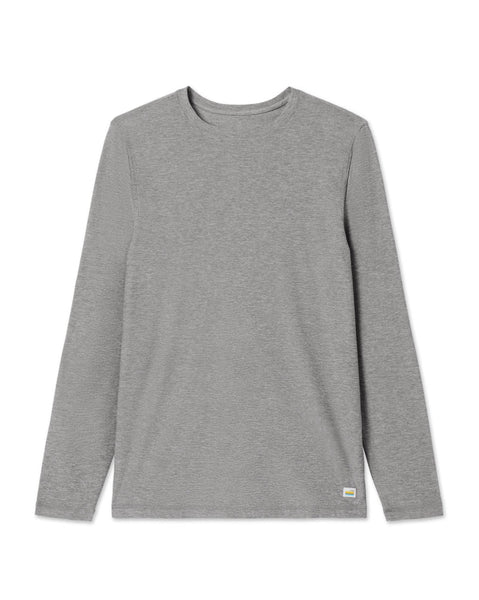 Vuori Strato Tech L/S Tee Men Heather Grey