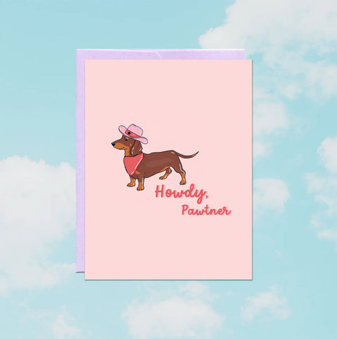 Party Mountain Paper Co. Howdy Pawtner Card