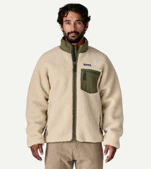Patagonia Classic Retro-X Jacket Men Dark Natural W/ Basin Green
