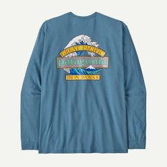 Patagonia Great Waves L/S Responsibili-Tee Men Shore Blue