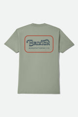 Brixton Grade S/S Mens Desert Green/Dark Navy/Amber