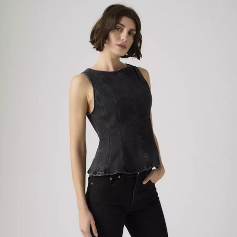 Levi’s Leighton Peplum Top Women NY Nights