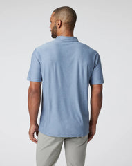 Vuori Strato Tech Polo Men Chambray Heather