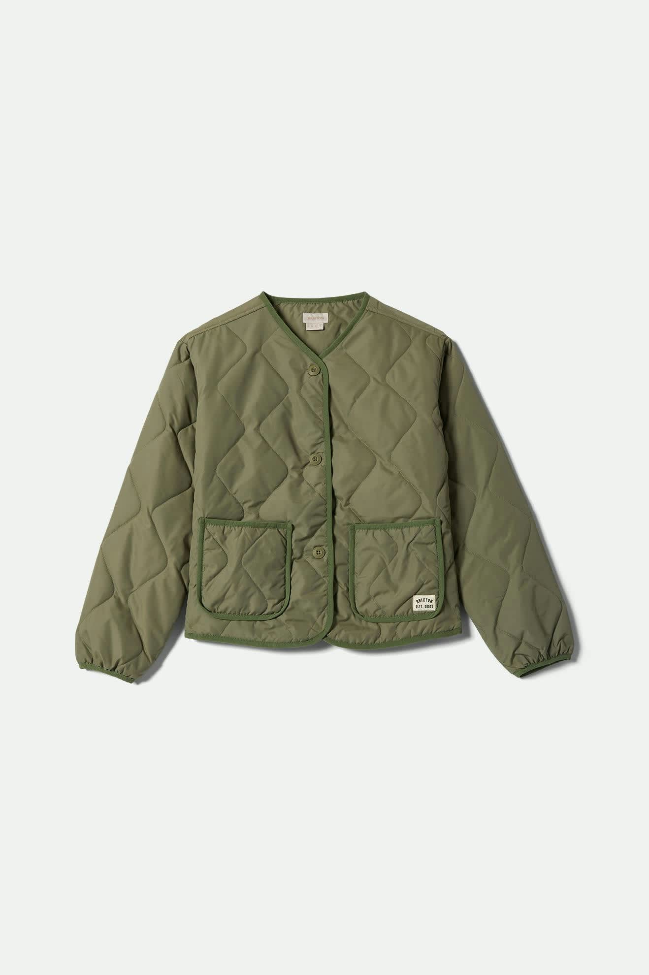 Brixton Delilah Quilted Jacket Women Olive Surplus