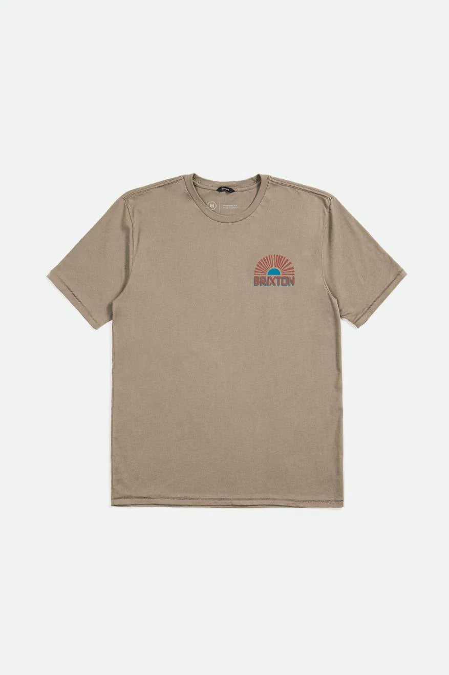 Brixton Fairview S/S Tailored Tee Men Oatmeal