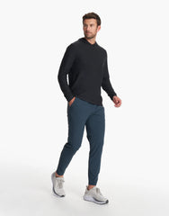 Vuori Strato Tech Hoodie Tee Men Black Heather