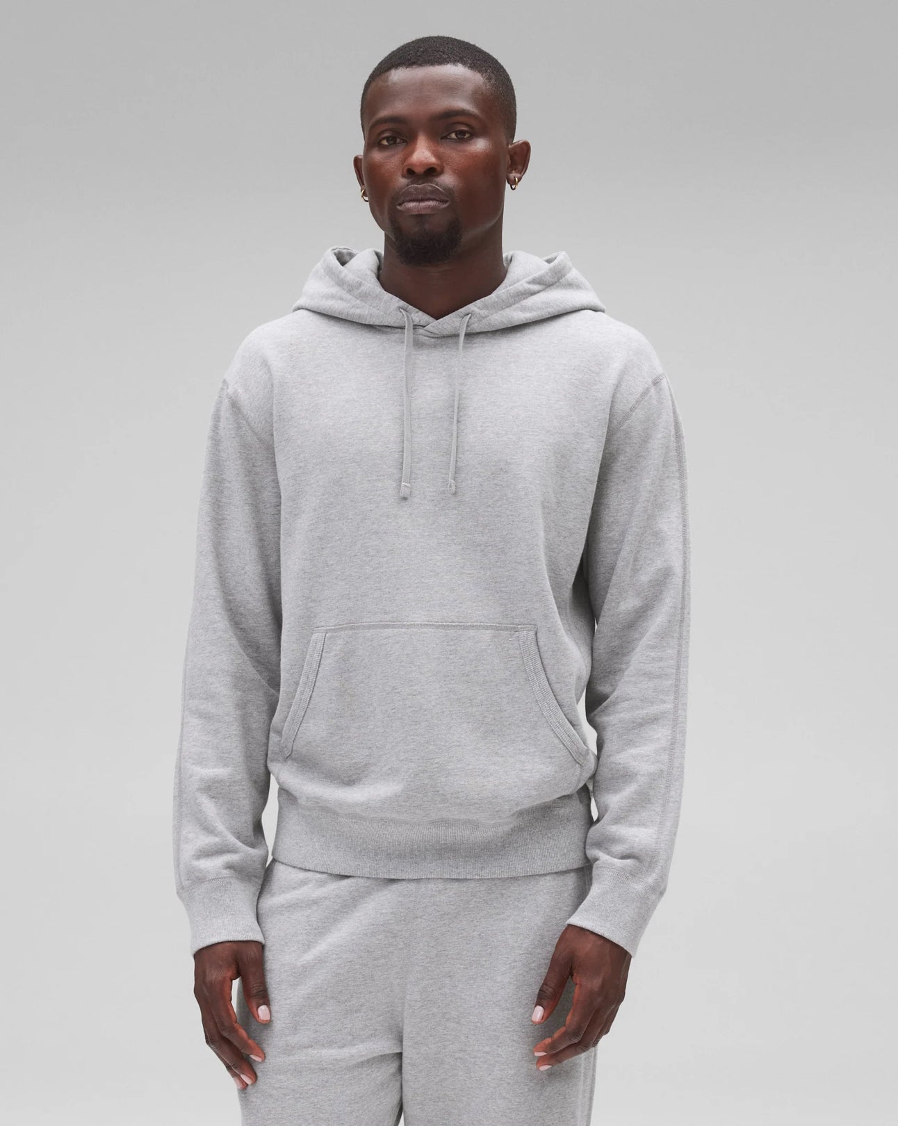 Reigning Champ Midweight Terry Standard Hoodie Men Heather Grey