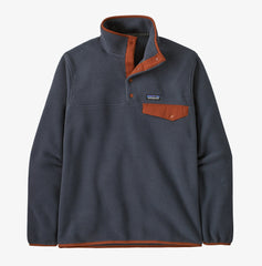 Patagonia LW Synchilla Snap-T P/O Men Smolder Blue Burnished Red