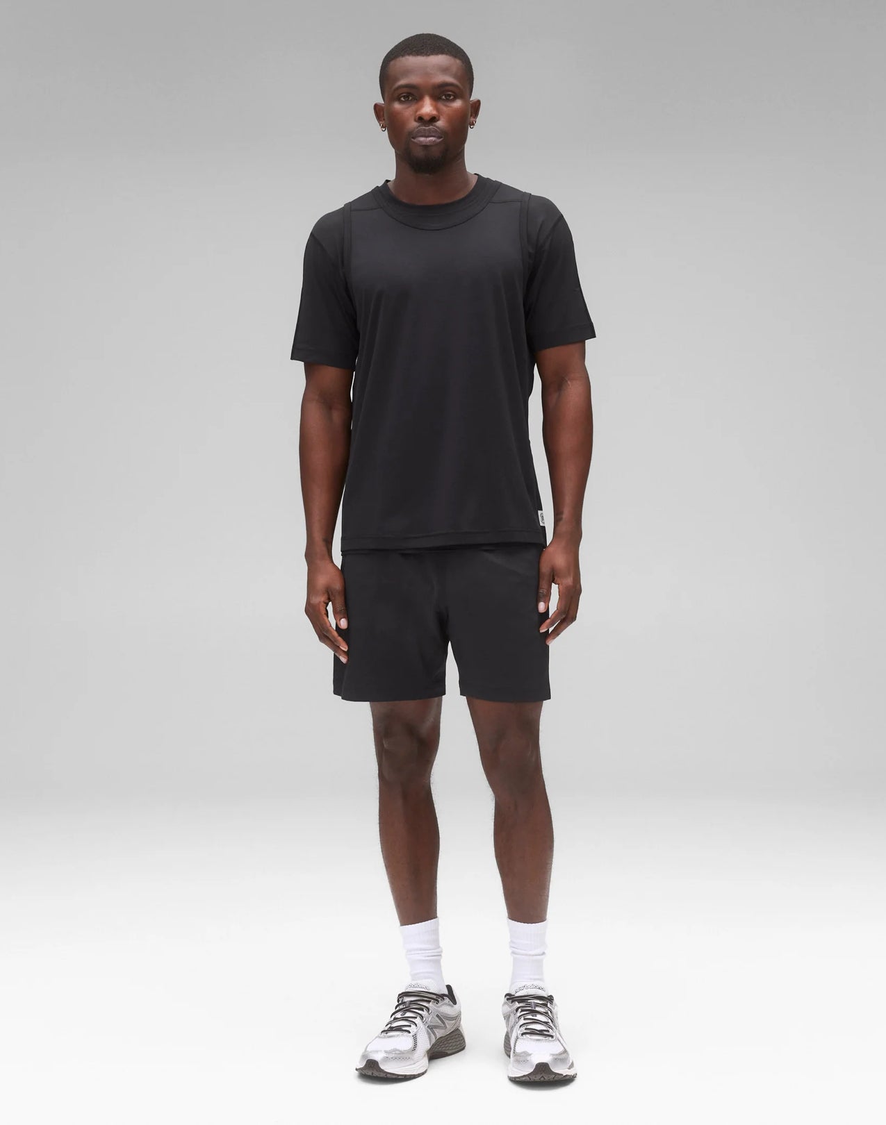 Reigning Champ 4-Way Stretch Nylon 7" Training Short Men Black