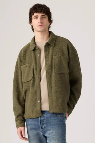 Levi's Sherpa Soft Worker Men Olive Night Sherpa