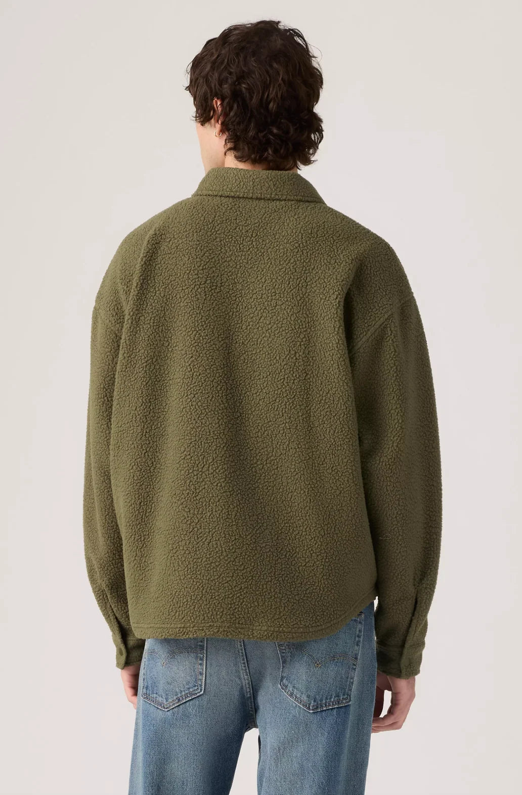 Levi's Sherpa Soft Worker Men Olive Night Sherpa