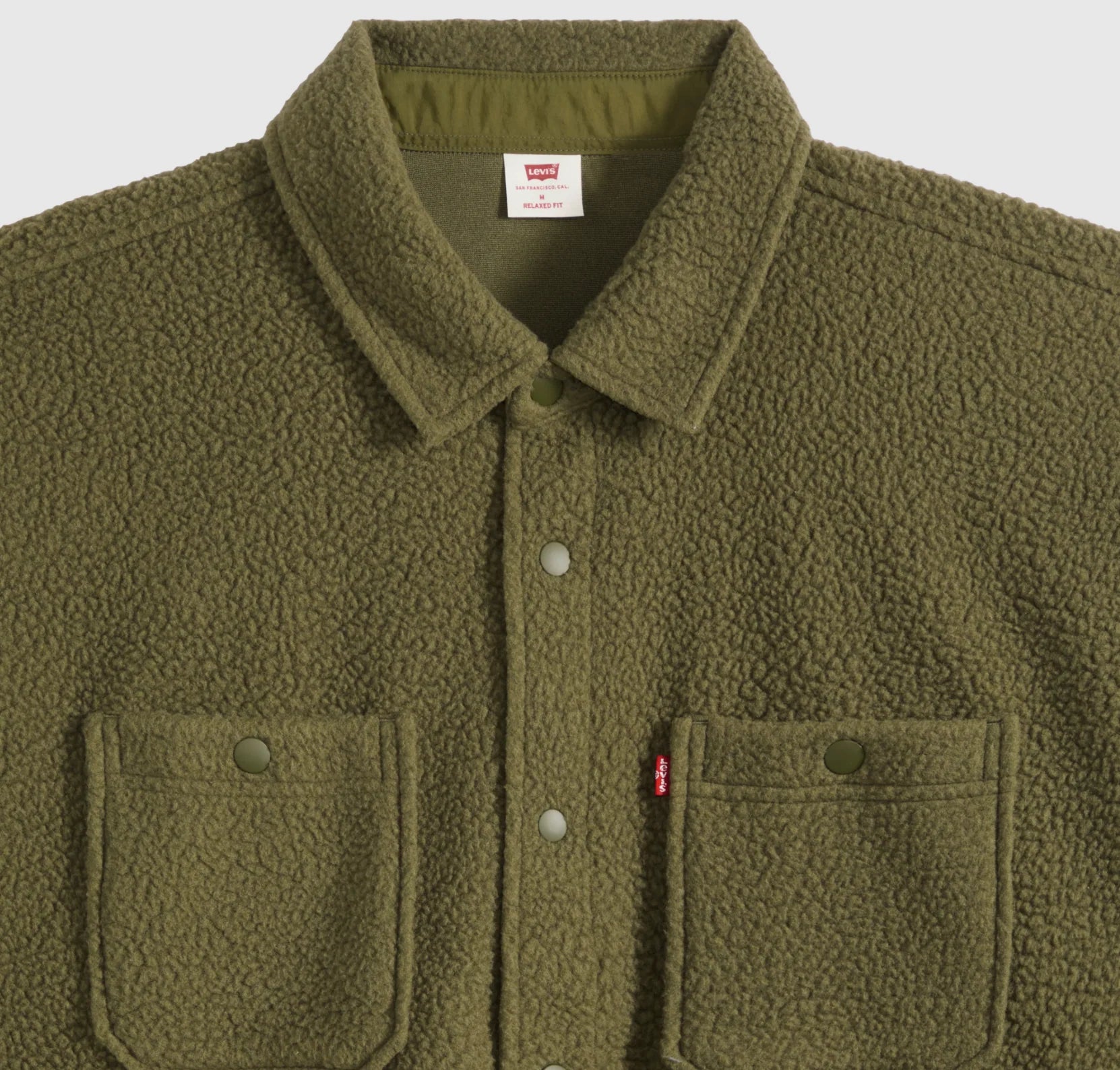 Levi's Sherpa Soft Worker Men Olive Night Sherpa